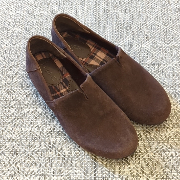 b.o.c. Shoes - Boc BORN Concept Women's Brown Suede Slip On Mocs Loafer Shoes, Sz 7